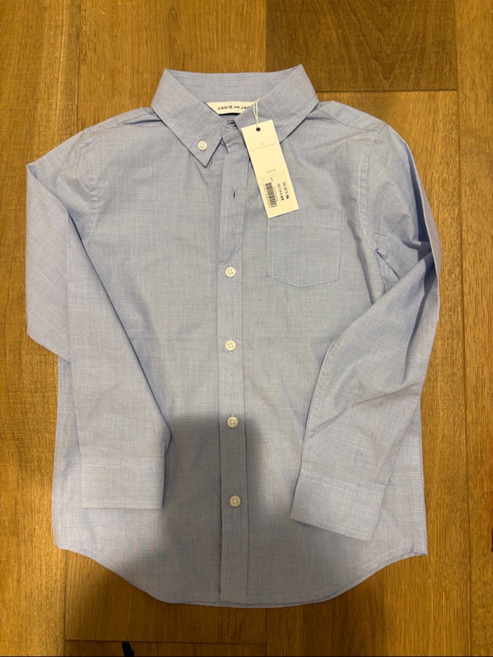Janie and Jack Light Blue Button-Down Dress Shirt